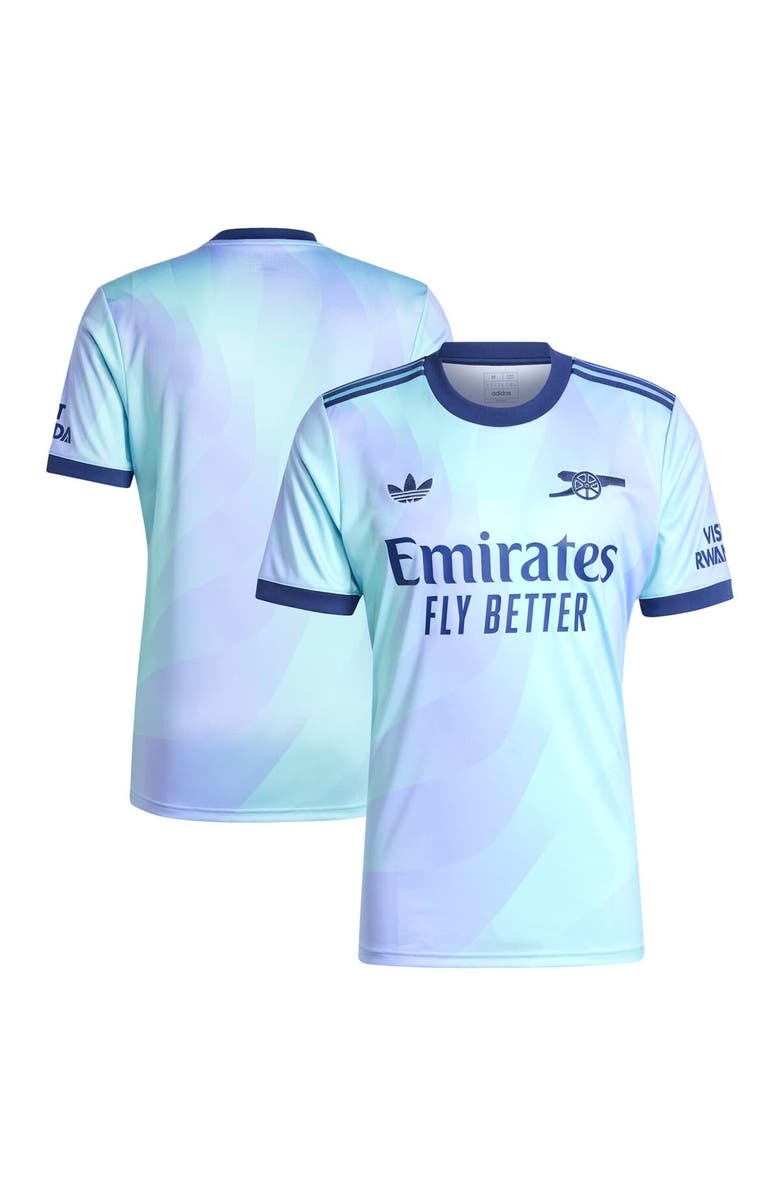 adidas Originals Men's adidas Originals Aqua Arsenal 2024/25 Third Replica Jersey, Alternate, color, 