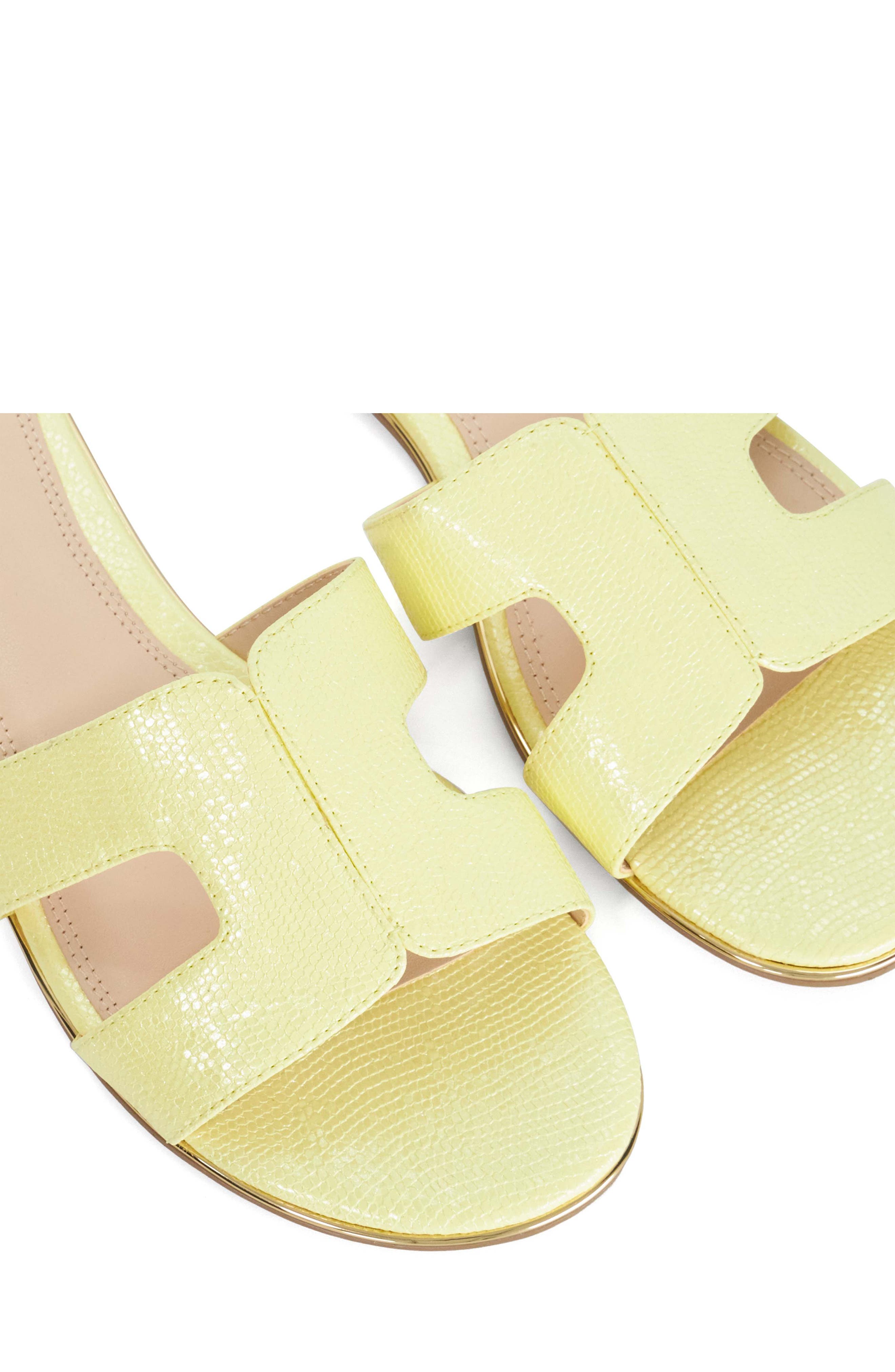 Dune London Ludlowss Croc Embossed Slide Sandal, Alternate, color, 