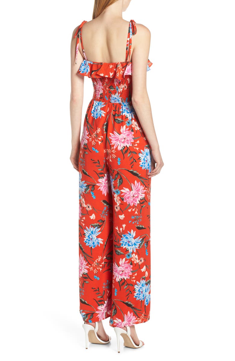 Ali & Jay Sangria Strapless Jumpsuit, Alternate, color, 