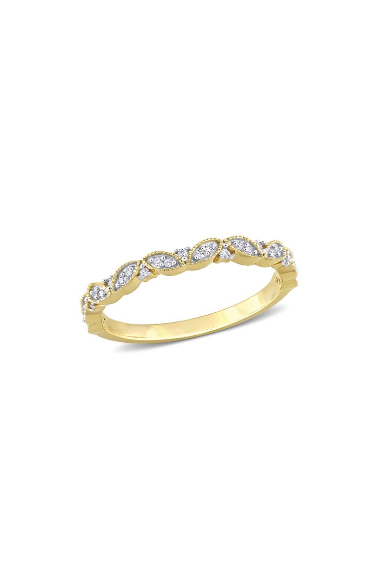 DELMAR Diamond Semi Eternity Band Ring - 0.1ct., Main, color,
