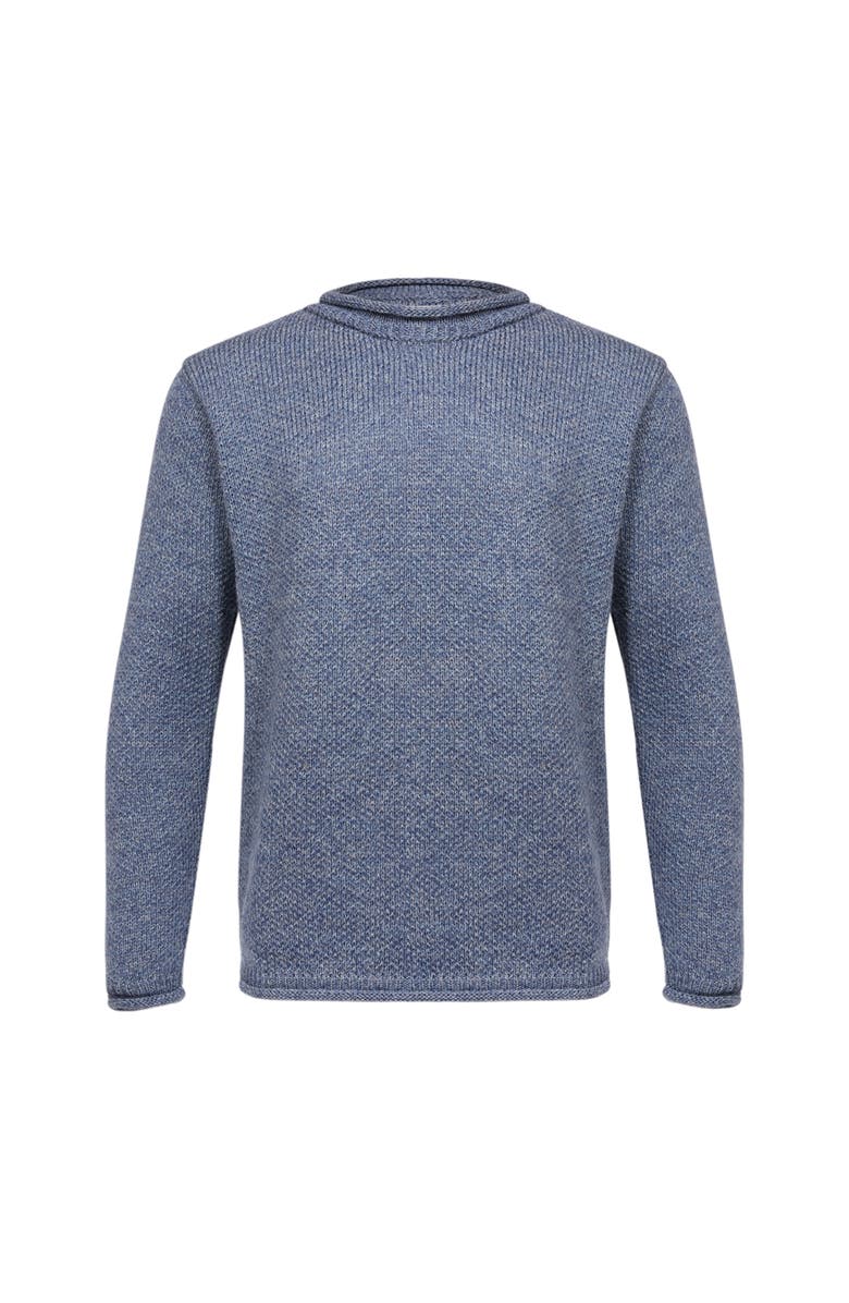 Celtic & Co. Tex Stitch Crew Sweater, Alternate, color, Indigo