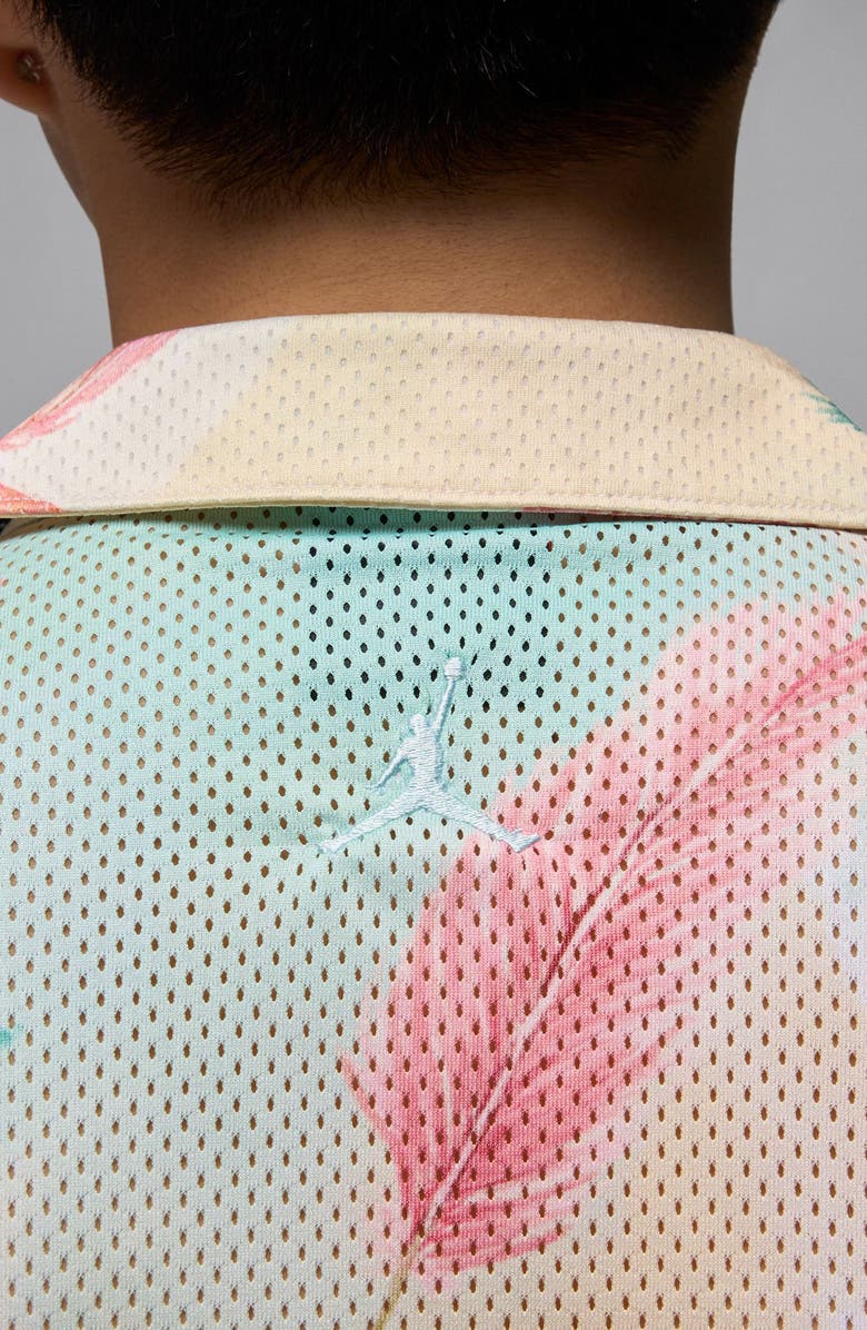 Jordan Essentials Camp Shirt, Alternate, color, Sail/ Glacier Blue