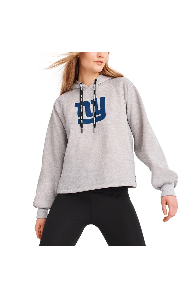 DKNY SPORT Women's DKNY Sport Heather Gray New York Giants Debbie Dolman Raglan Pullover Hoodie, Alternate, color, Heather Gray