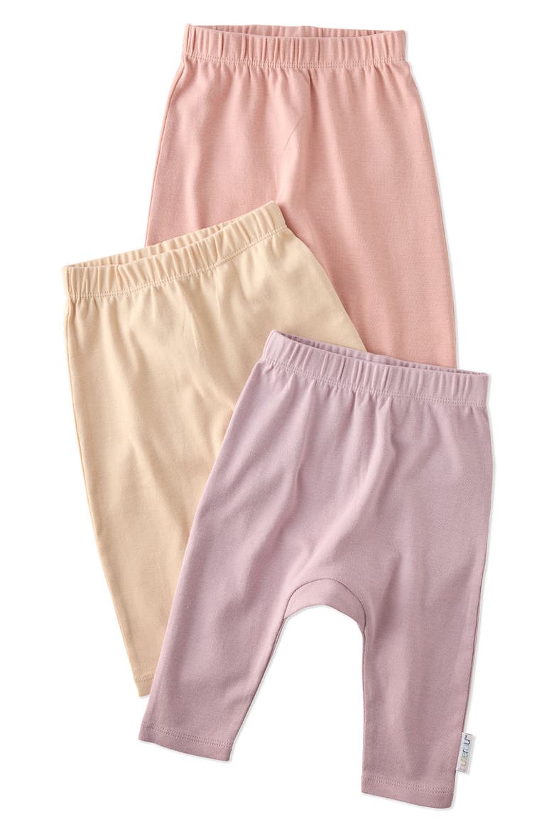 Harlowe Organic Cotton Assorted 3-Pack Harem Pants, Main, color, SORBET