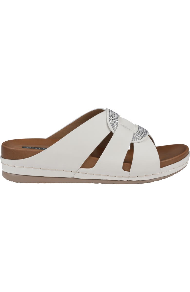 GC SHOES Betsey Comfort Slide Sandal, Alternate, color, White
