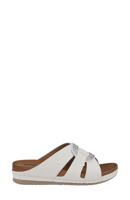 Gc Shoes Betsey Comfort Slide Sandal In White