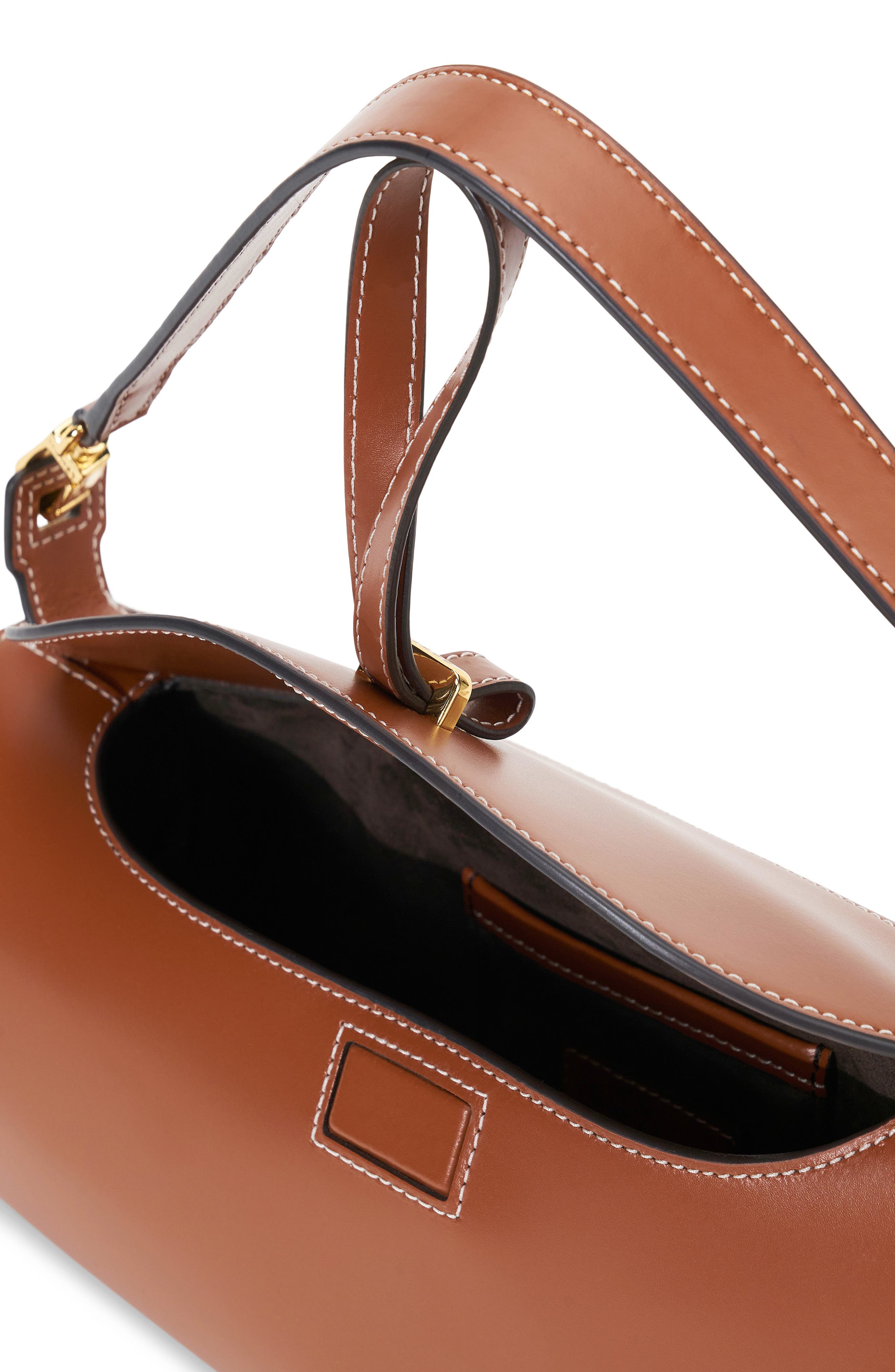 STAUD Sofya Leather Shoulder Bag, Alternate, color, 