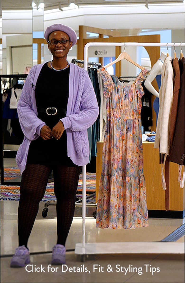 Floral Ruched Tiered Dress, sales video thumbnail