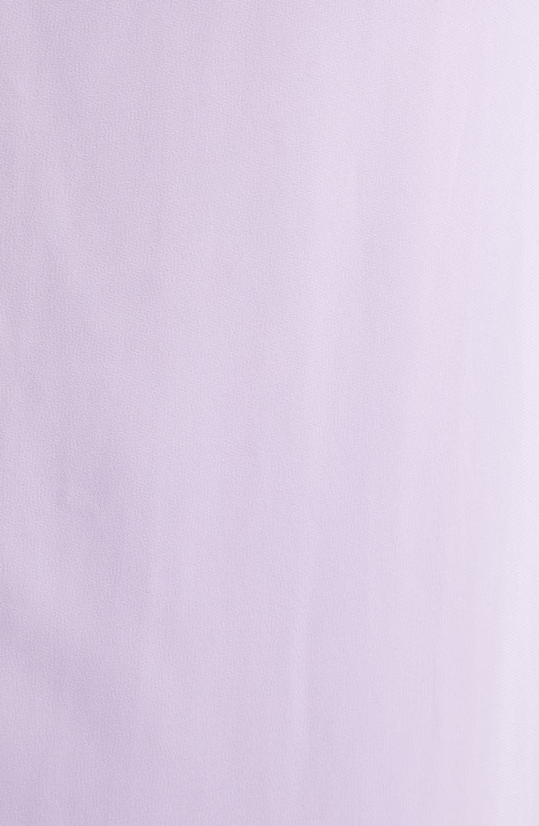 Oscar de la Renta Rosette Sleeve Stretch Cady Column Gown, Alternate, color, Thistle