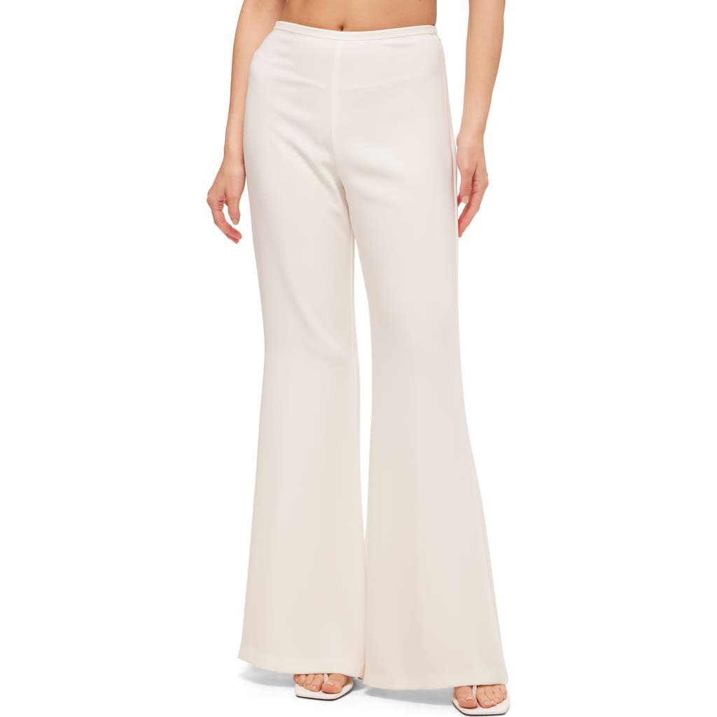 Trina Turk Flare Leg Drop Shot Pant In Whitewash