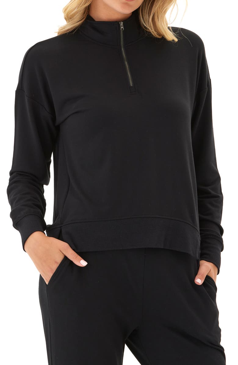 Threads 4 Thought Whitney Terry Quarter Zip Top, Main, color, 