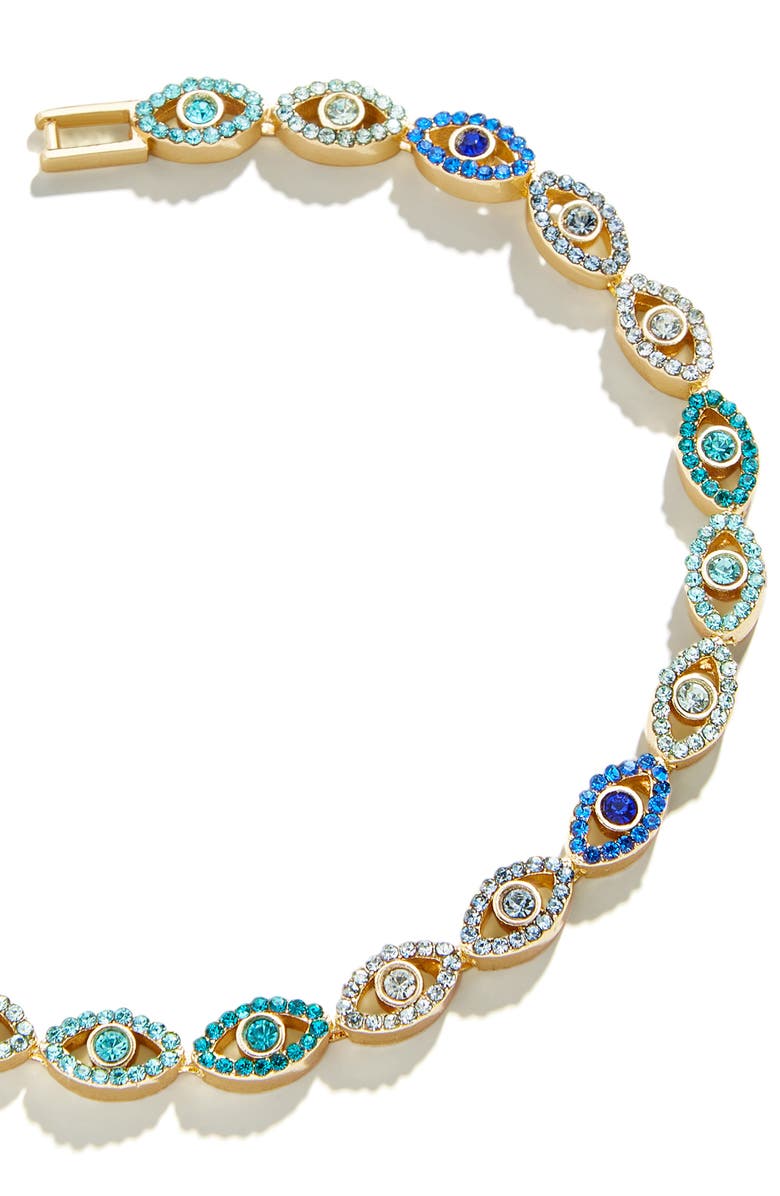BaubleBar Evil Eye Bracelet, Alternate, color, Blue