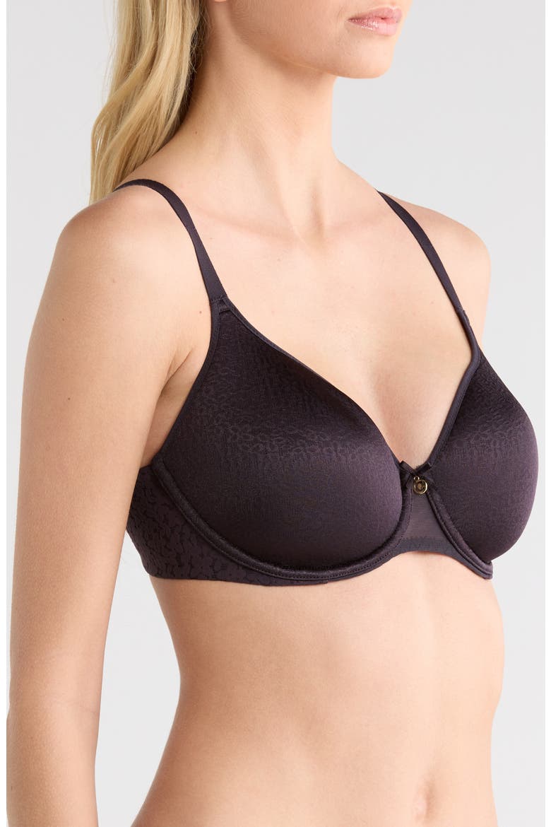 Norah Comfort Spacer Minimizer T-Shirt Bra, Alternate, color, INK