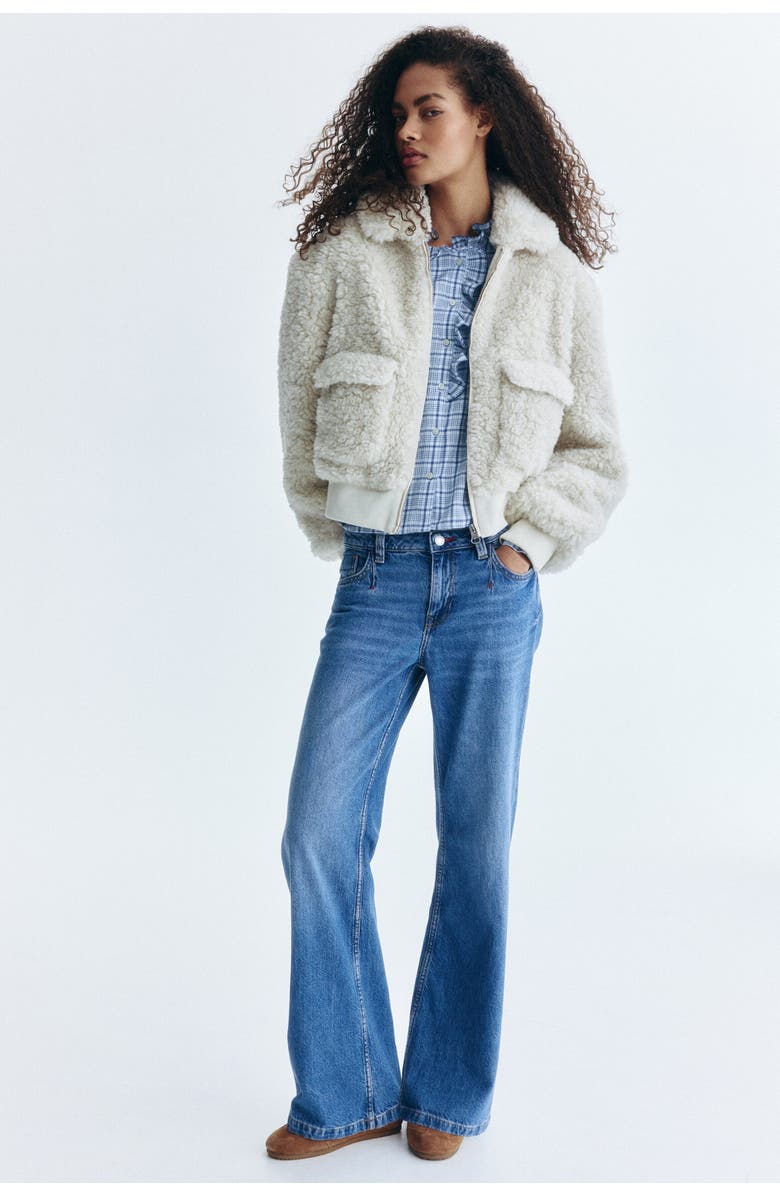 H&M Wide Regular Jeans, Main, color, Denim Blue