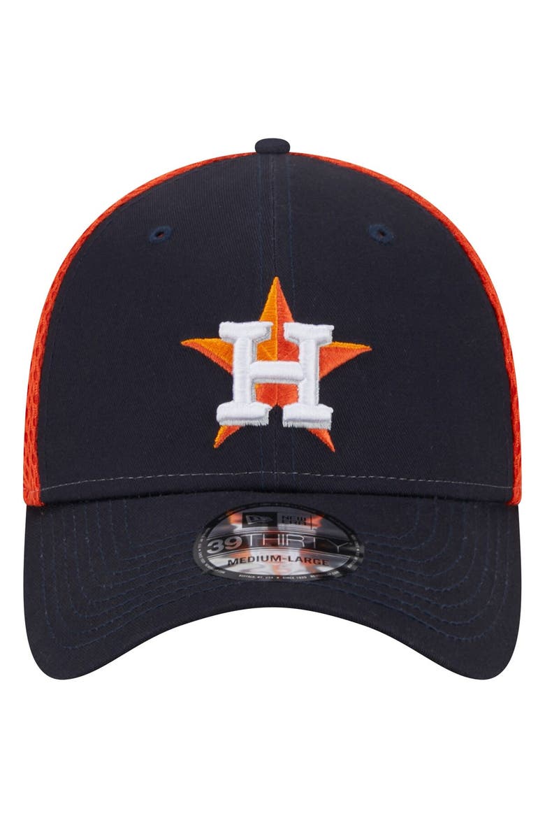 Men's New Era Navy Houston Astros Team Neo 39THIRTY Flex Hat, Alternate, color, Navy