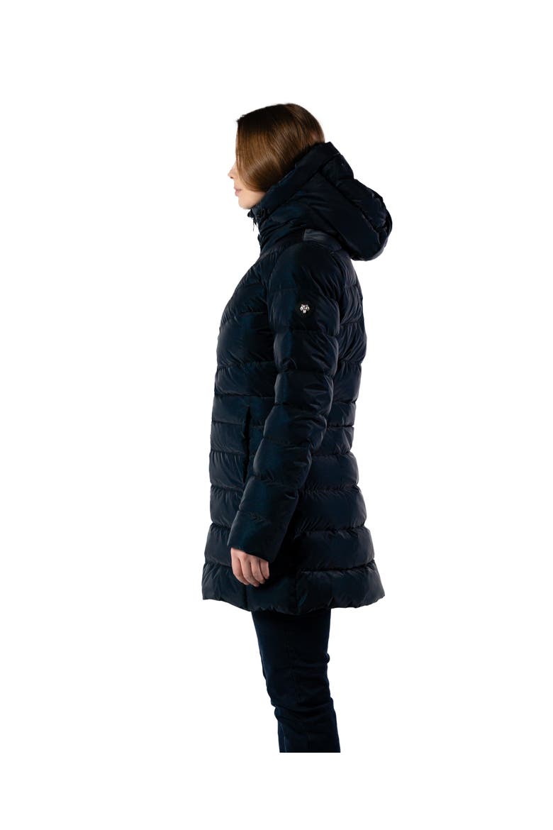 Women's Long Robin Medium Weight Coat EXTRA LONG SLEEVES!, Alternate, color, BLUE DIAMOND