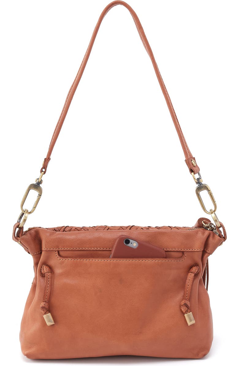 HOBO Kori Woven Leather Crossbody Bag, Alternate, color, Harvest Wheat