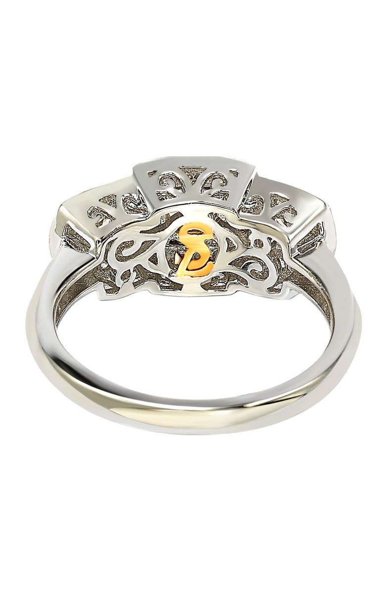 SUZY LEVIAN Sterling Silver Chocolate CZ Engagement Ring, Alternate, color, Brown