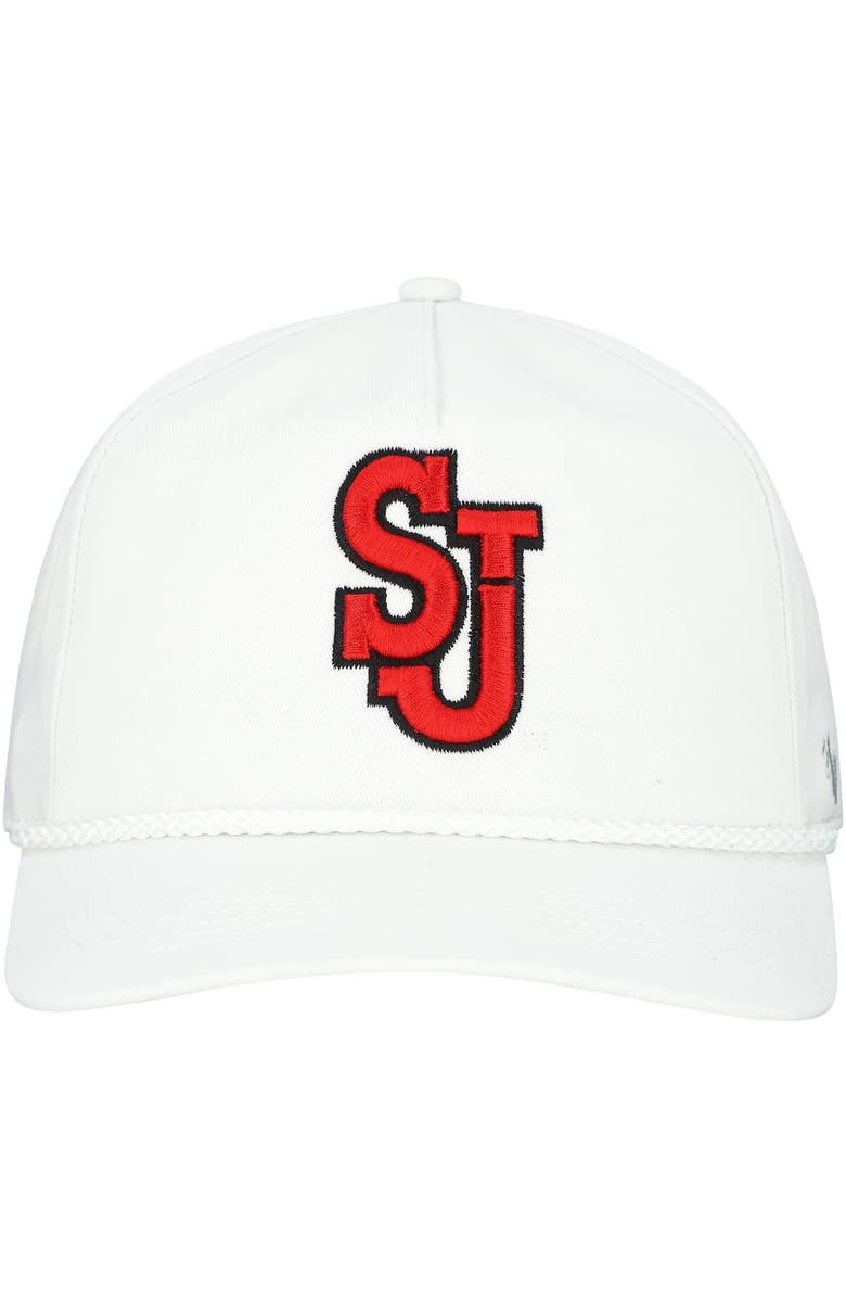 '47 Men's '47 White St. John's Red Storm Logo Rope Hitch Adjustable Hat, Alternate, color, 