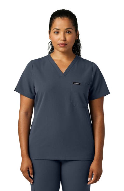Rhena Women's 1-Pocket Slim V-Neck Scrub Top