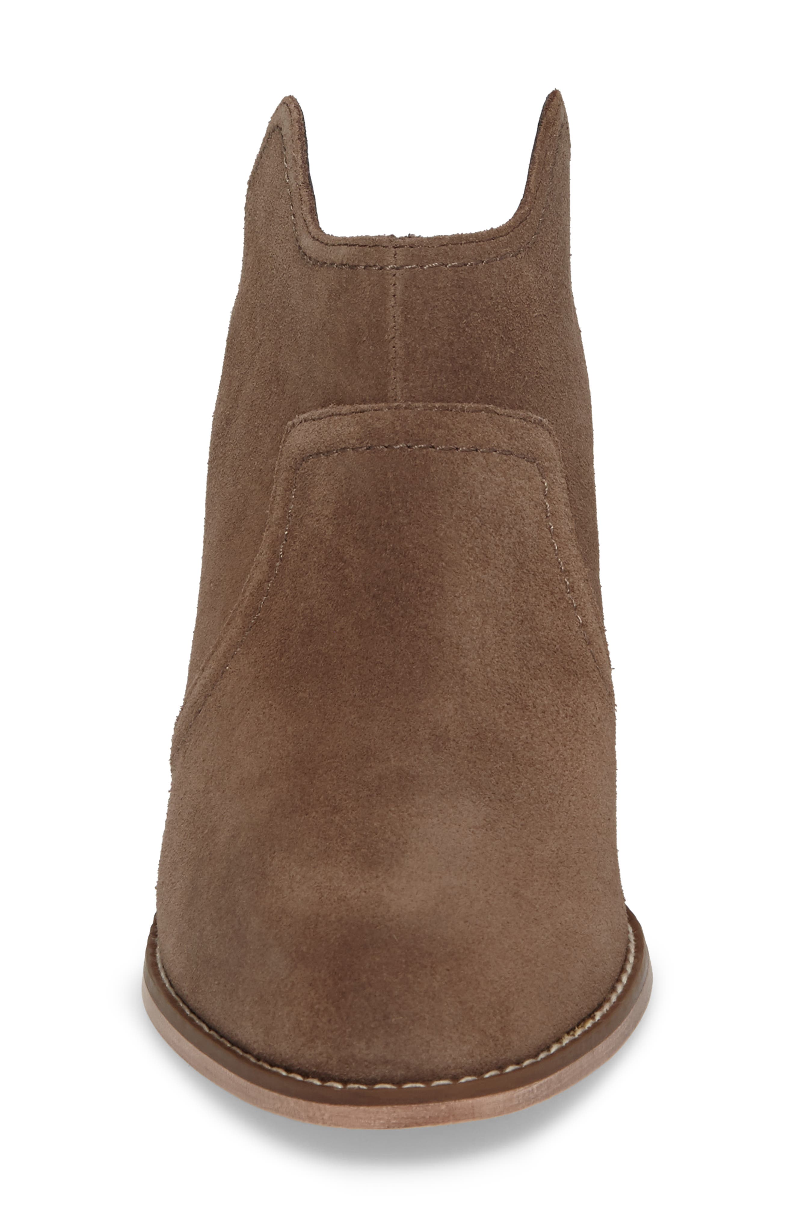 Caribou Mule Bootie, Alternate, color, DARK TAUPE