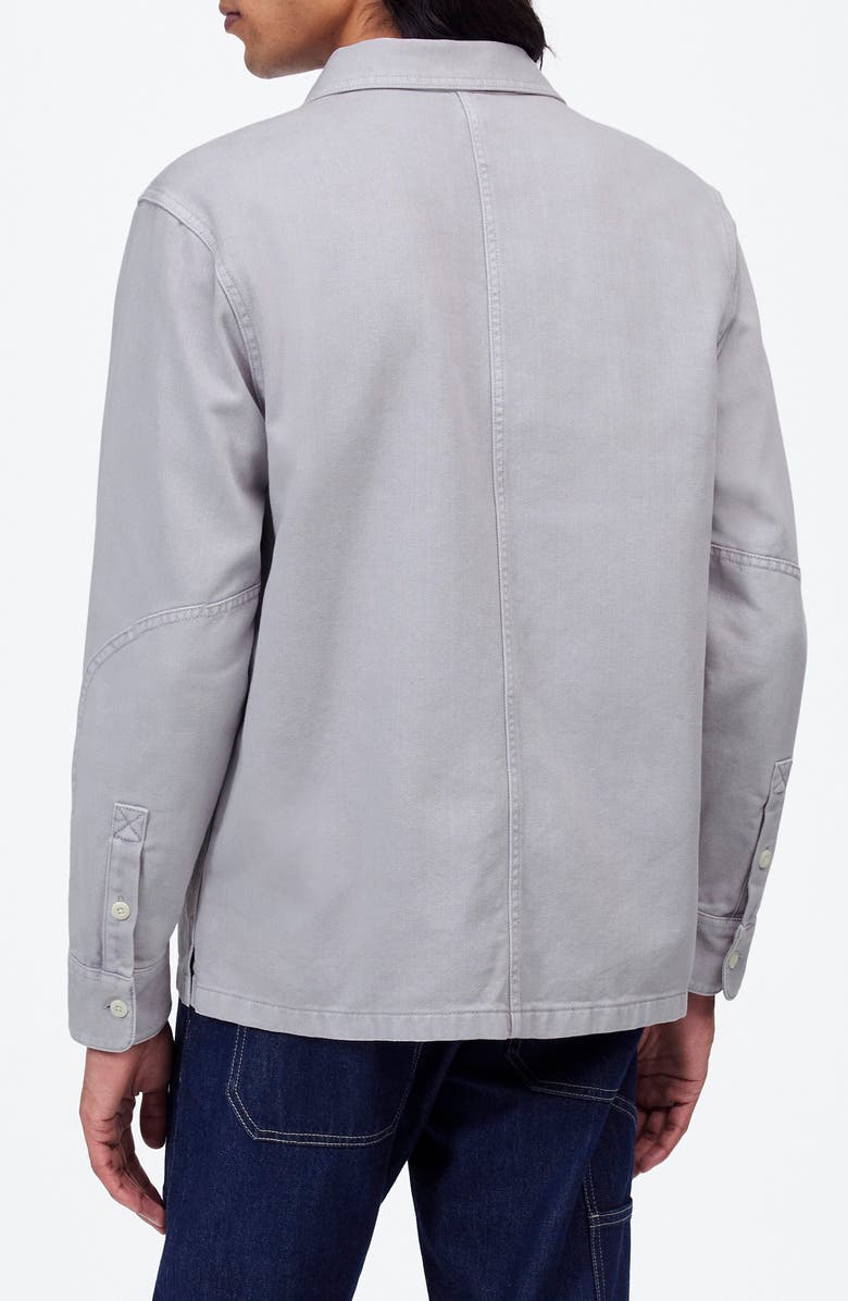 Madewell Garment Dyed Straight Hem Work Shirt, Alternate, color, Faded Lavender