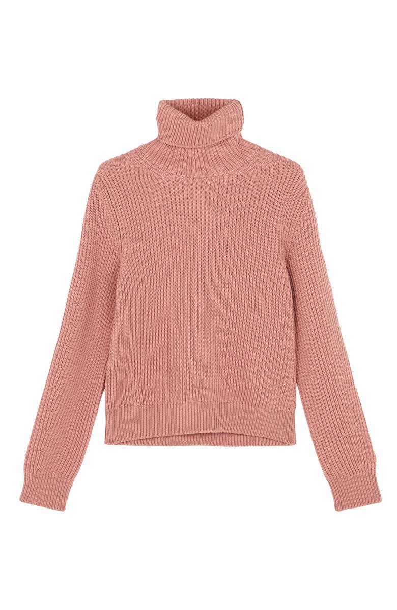 Fortela Leona High Neck Wool Sweater, Main, color, Pink