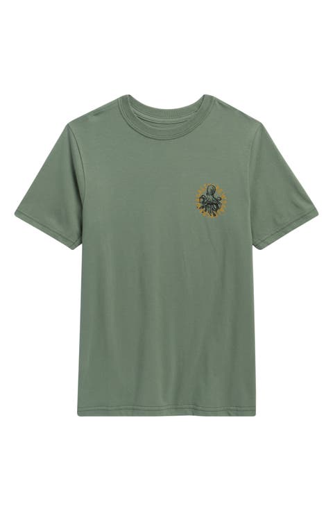 Kids' Tentacles Cotton Graphic T-Shirt (Big Kid)