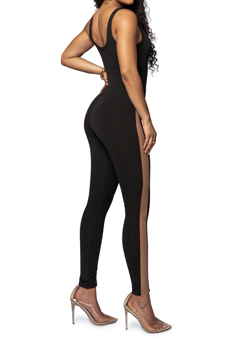 JLUXLABEL Night Fall Tank Jumpsuit, Alternate, color, Black