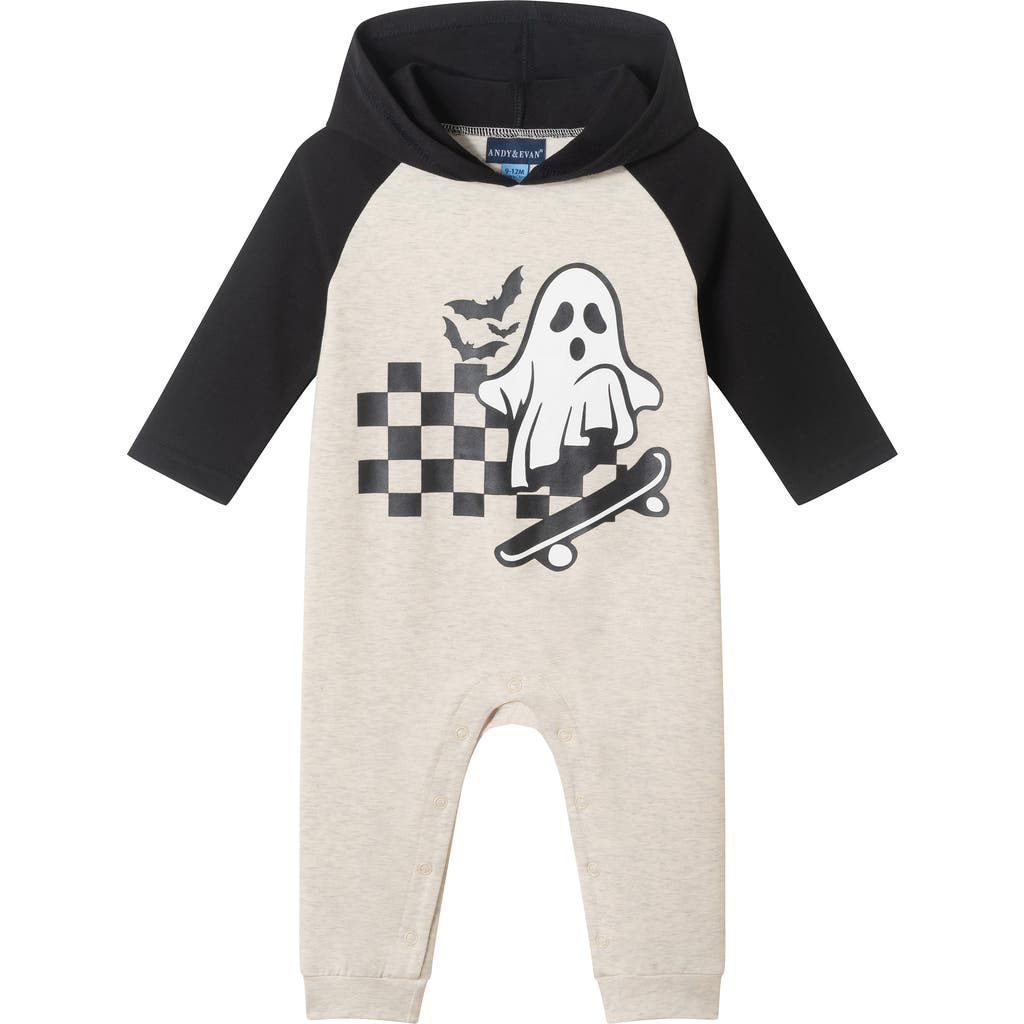 Andy & Evan Kids' Ghost Hooded Romper In Multi