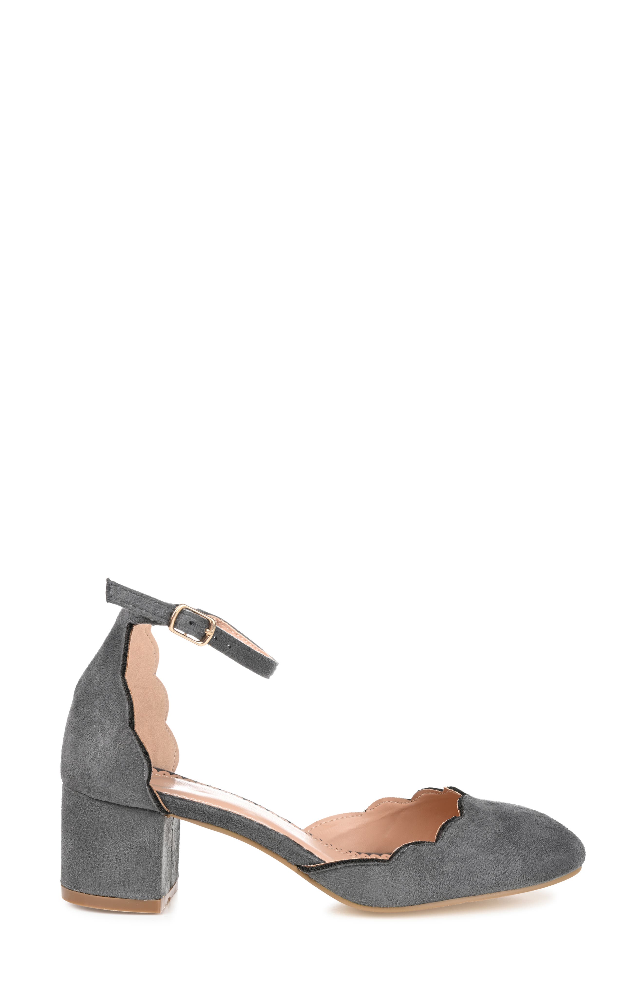 Edna Scallop Trim Pump, Alternate, color, GREY