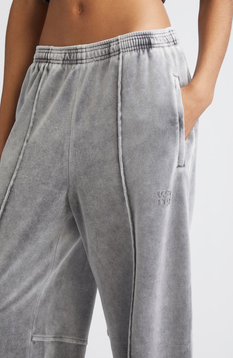 Alexander Wang Ombré Velour Track Pants, Alternate, color, Washed Alloy