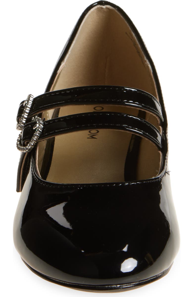 Nordstrom Kids' Rebecka Double Buckle Mary Jane Pump, Alternate, color, Black Patent