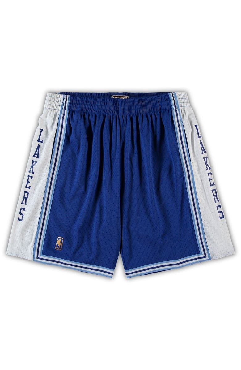 Mitchell & Ness Men's Mitchell & Ness Royal Los Angeles Lakers Big & Tall Hardwood Classics Team Swingman Shorts, Alternate, color, Royal
