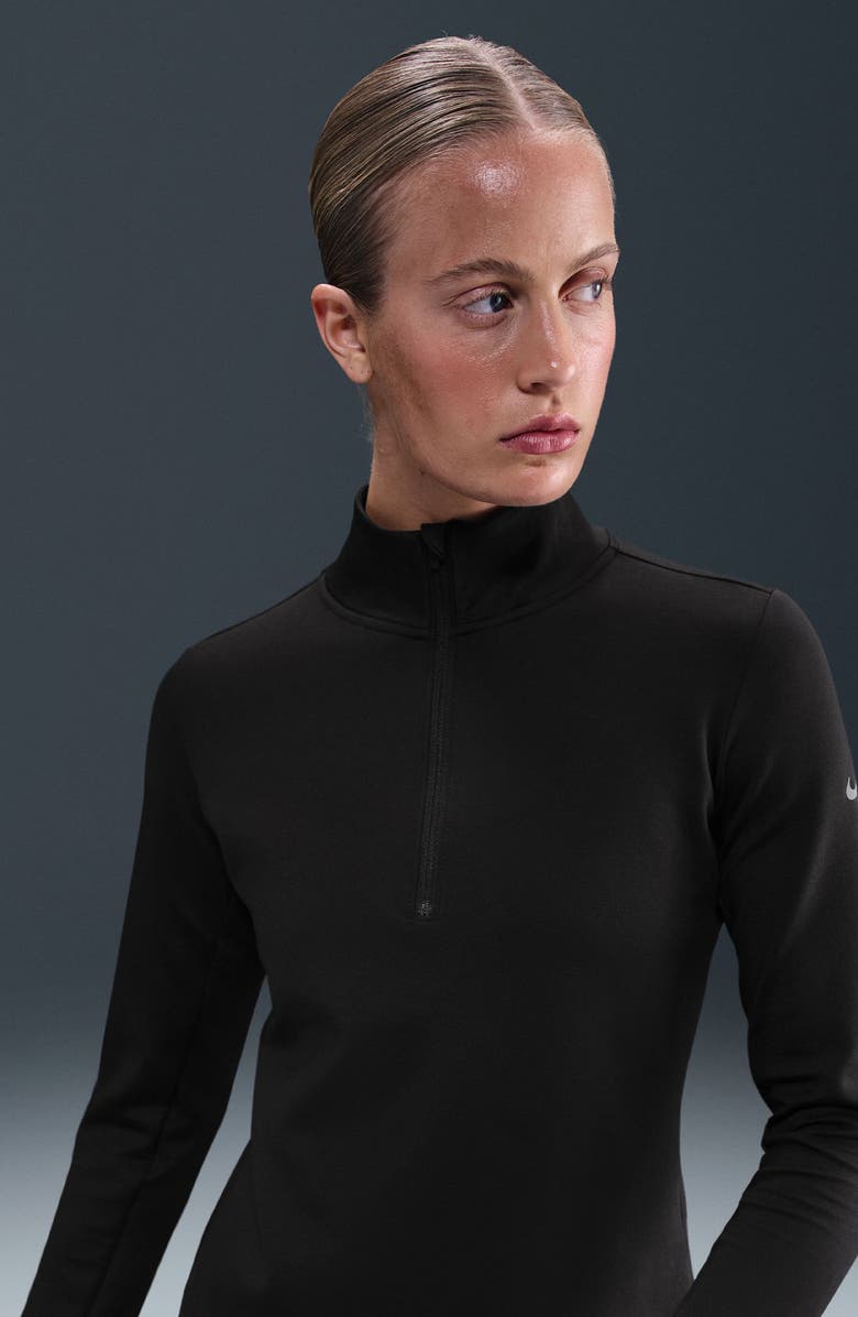 Nike Quarter Zip Therma-FIT ADV Activewear Pullover, Alternate, color, Black