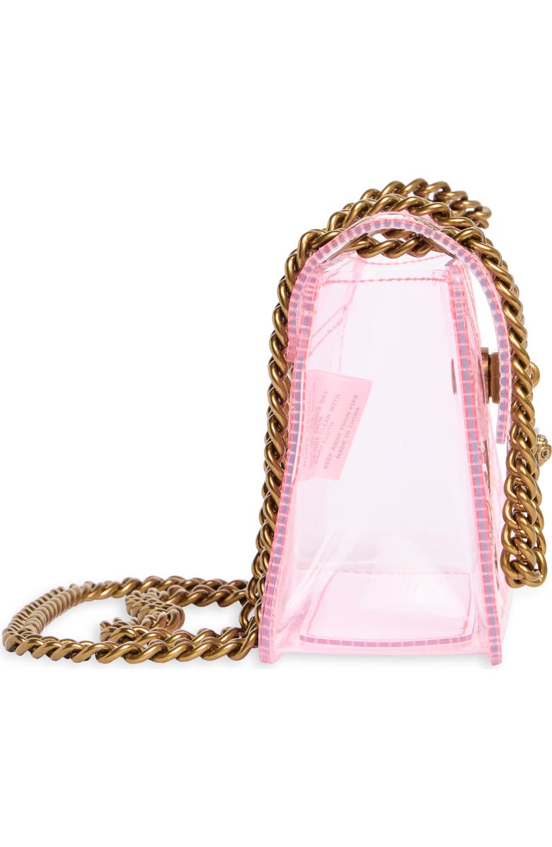KG Kurt Geiger Mini Brixton Vinyl Convertible Shoulder Bag, Alternate, color, Light/ Pastel Pink