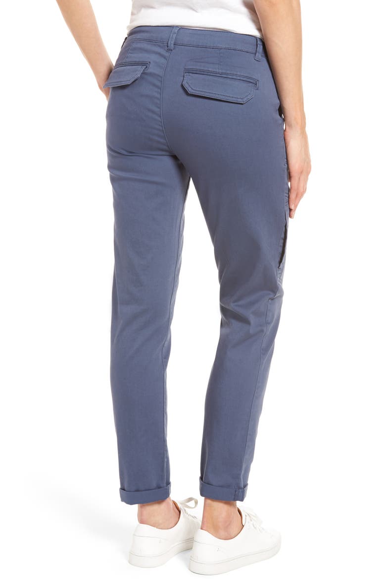 Skinny Cargo Pants (Nordstrom Exclusive), Alternate, color, SLATE