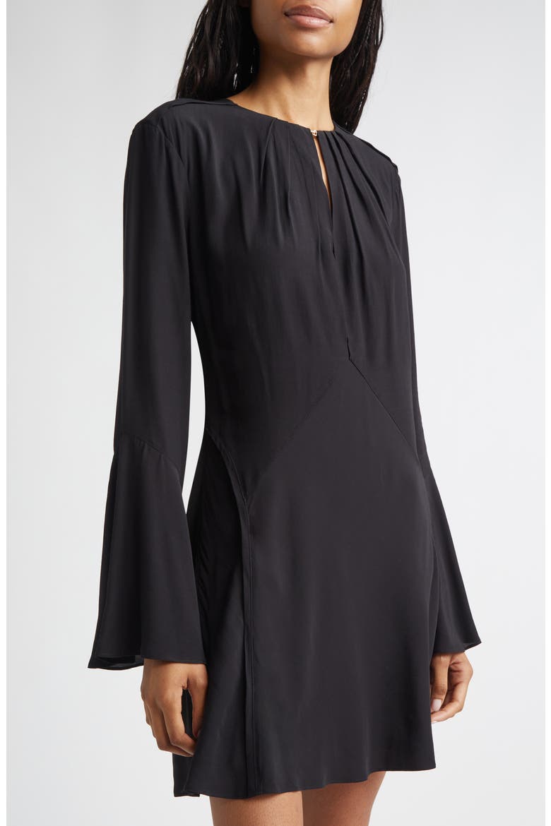 Mini Ezri Long Sleeve Dress, Alternate, color, BLACK