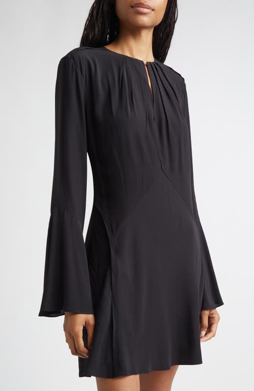 Veronica Beard Mini Ezri Long Sleeve Dress In Black