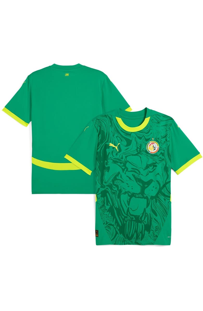 PUMA Men's Puma Green Senegal National Team 2025 Away Replica Jersey, Main, color, Green