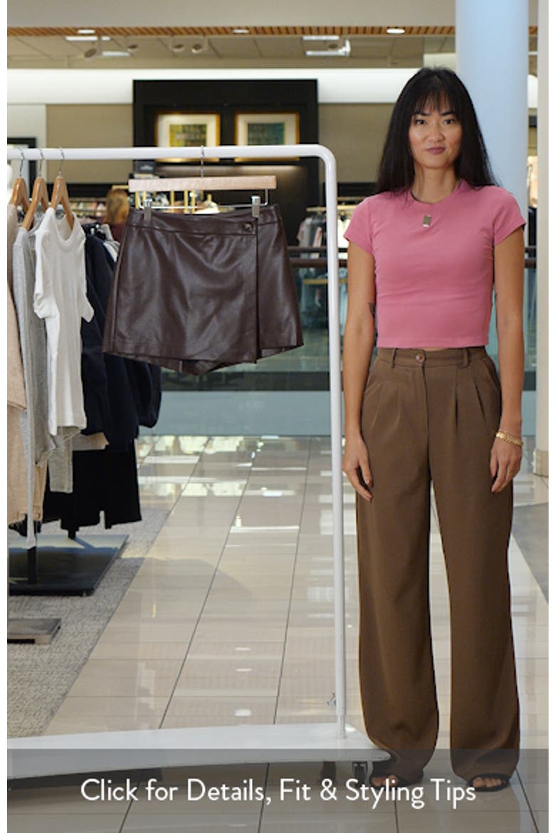Oaklee Faux Leather Skort video