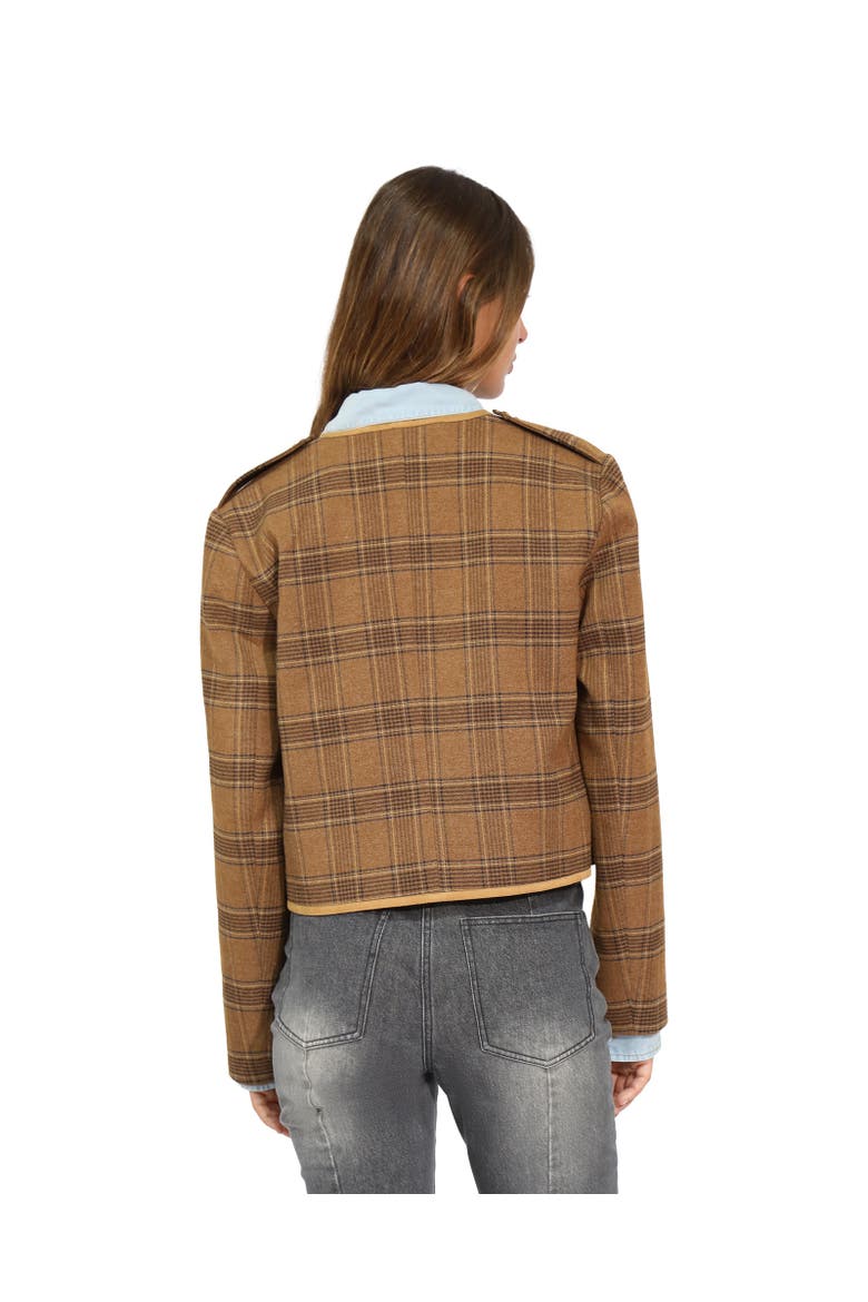 Dynasty Boxy Paisley Jacket, Alternate, color, Brown