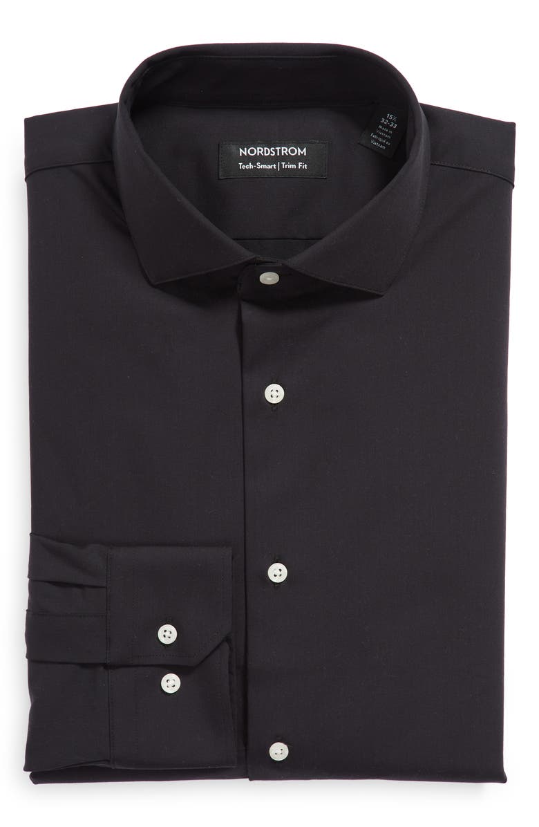 Nordstrom Tech-Smart Trim Fit Stretch Dress Shirt, Main, color,