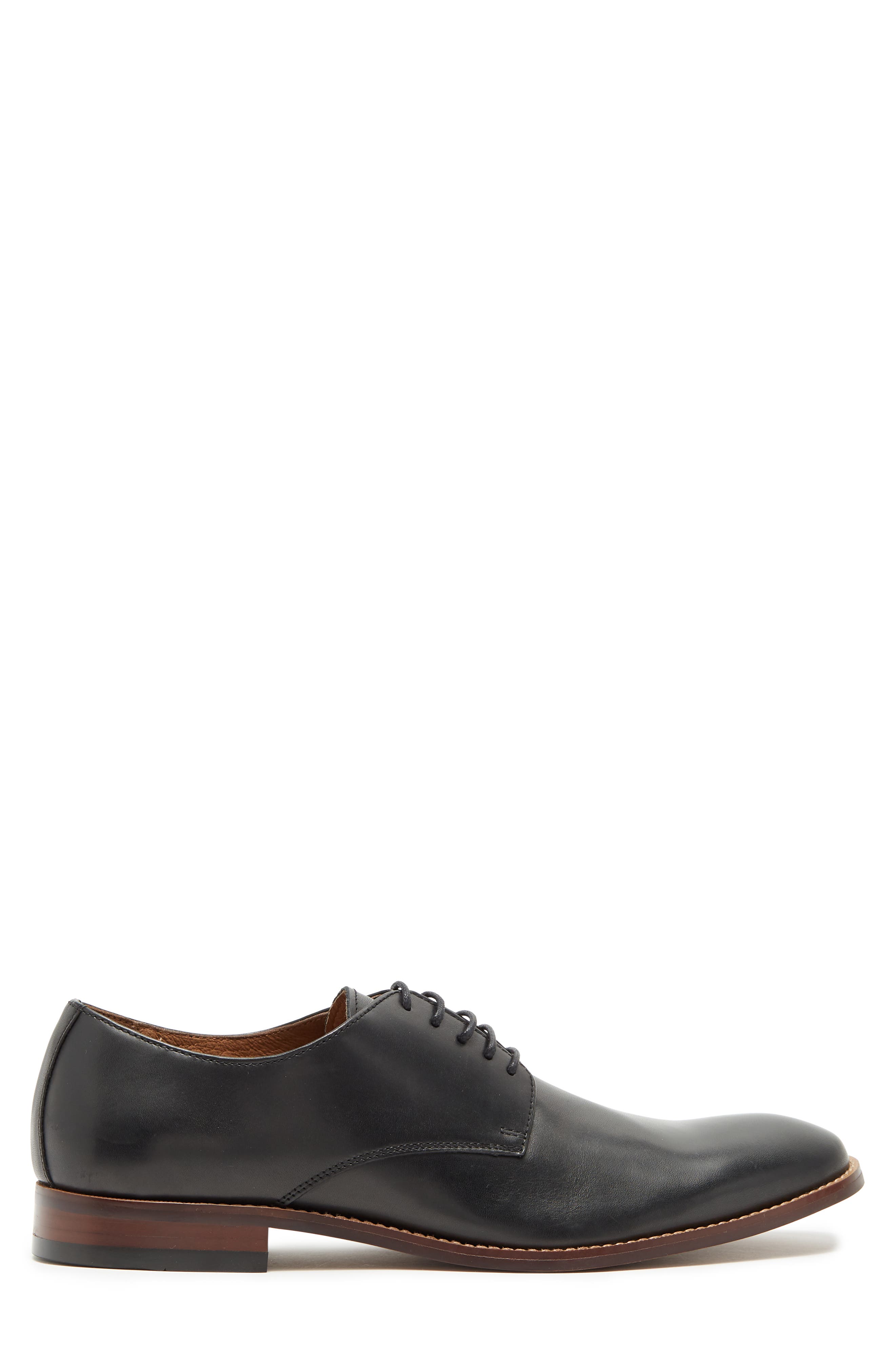 WINTHROP Crescent Leather Derby, Alternate, color, Black