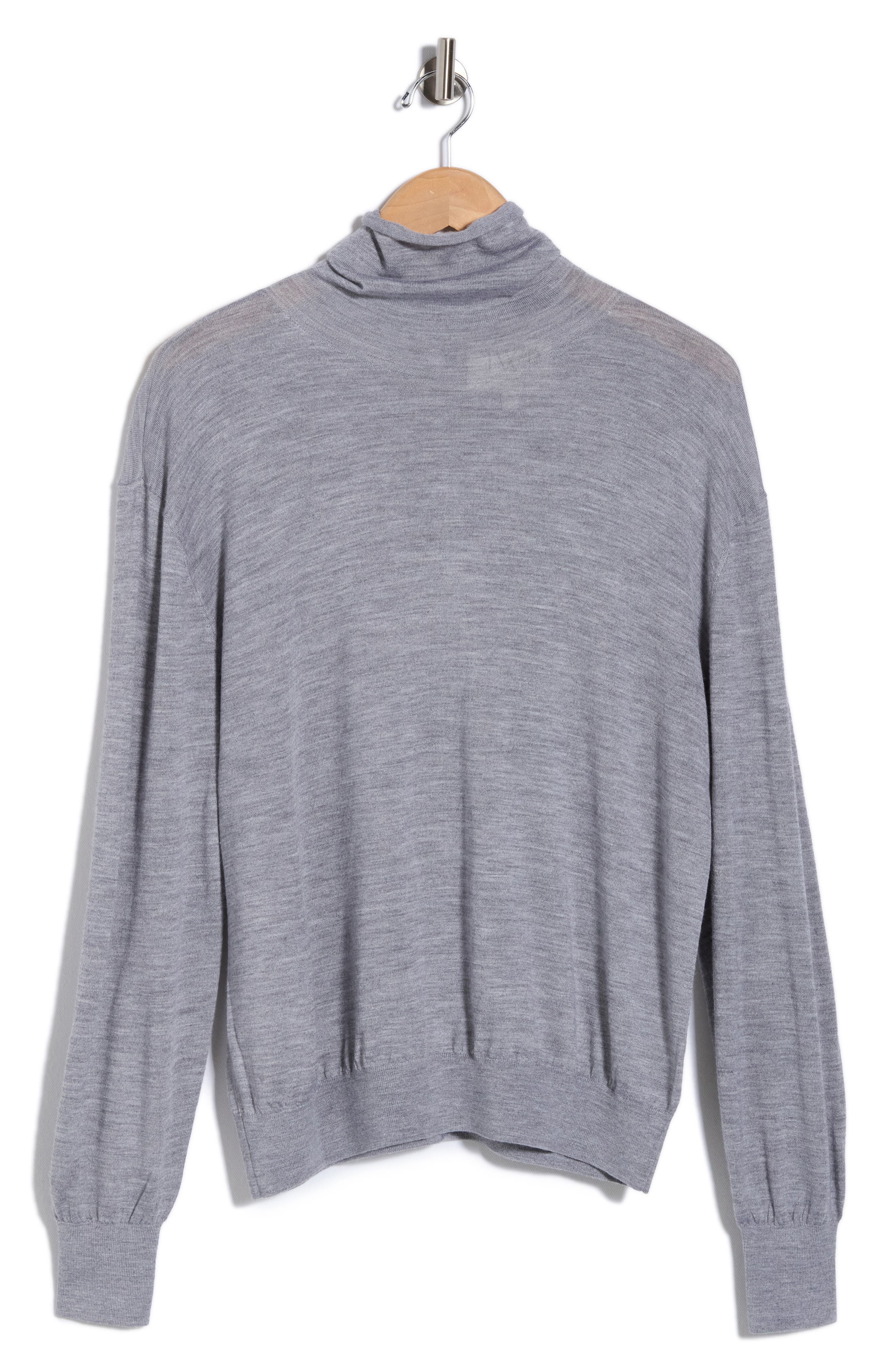 Easy Wool & Silk Turtleneck Sweater