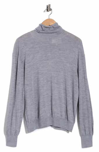 Easy Wool & Silk Turtleneck Sweater