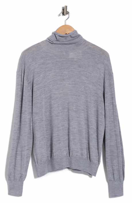 Easy Wool & Silk Turtleneck Sweater