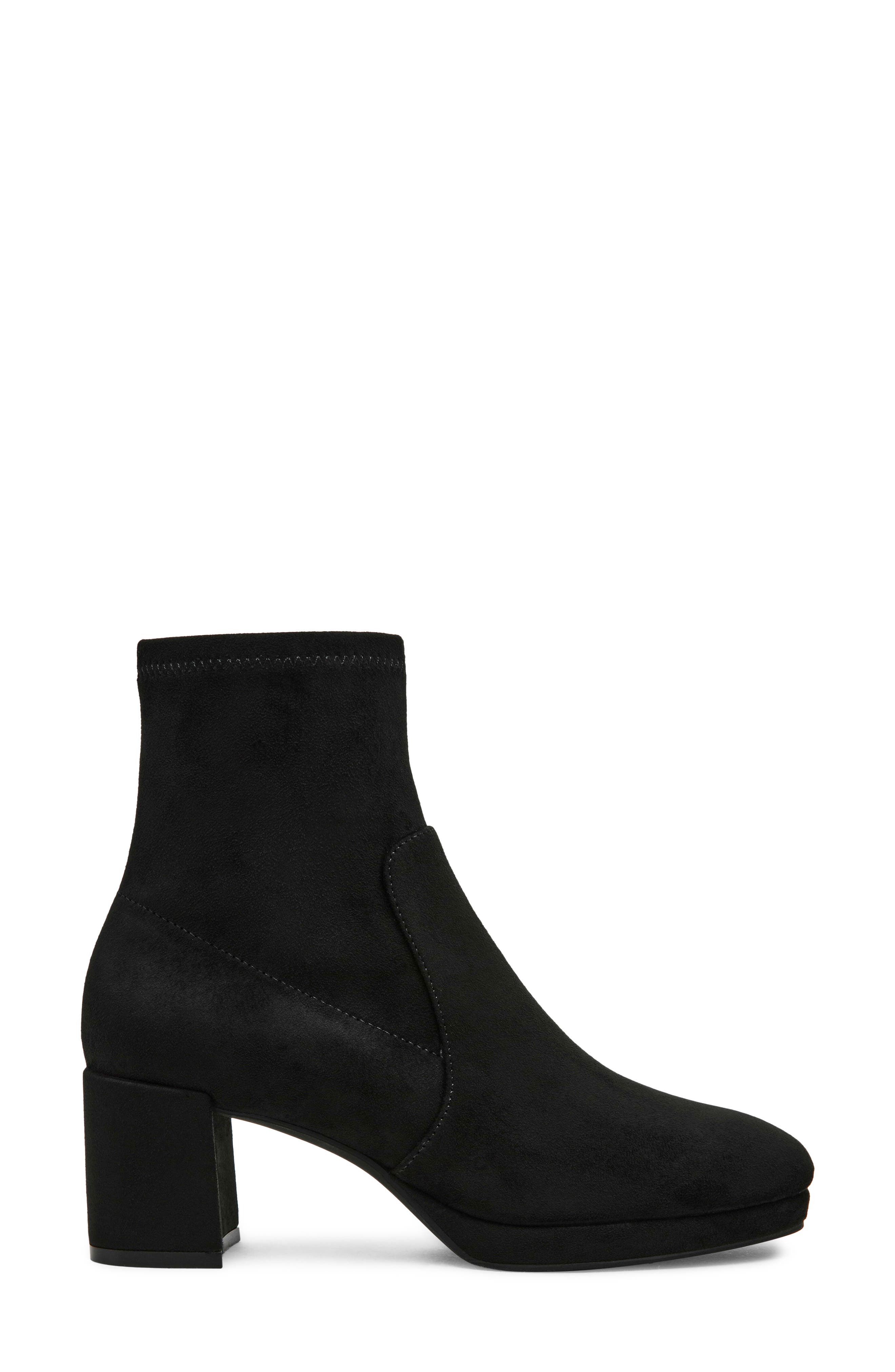 Main Sock Bootie, Alternate, color, BLACK MICRO SUEDE