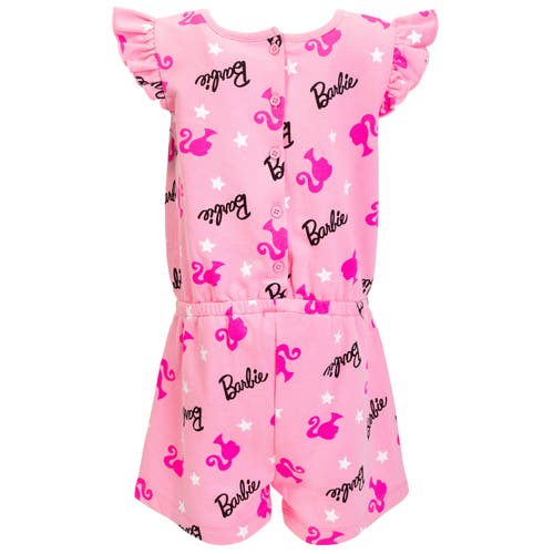 Barbie Sleeveless Skater Romper In Pink