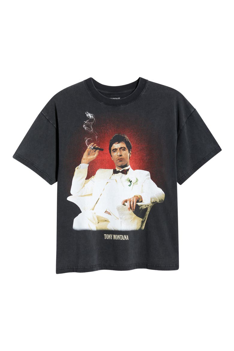 I'm Scarface Cotton Graphic T-Shirt, Alternate, color, BLACK WASH
